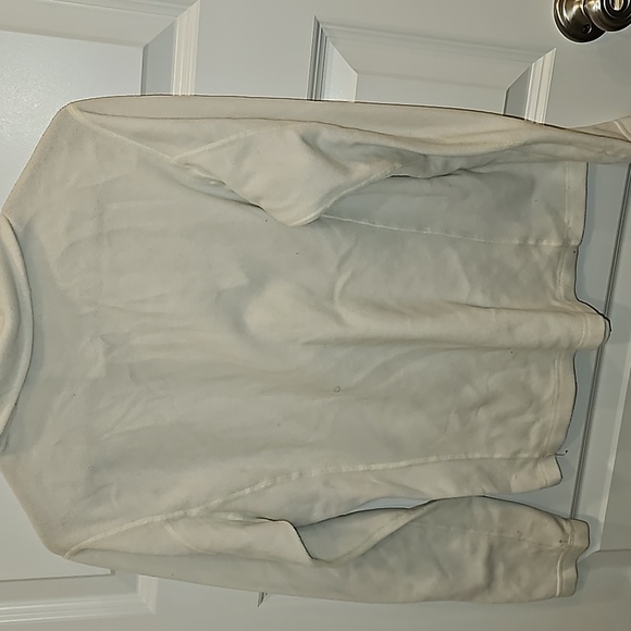 Patagonia White MicroFleece 1/4 Zip (Small) - Picture 3 of 3